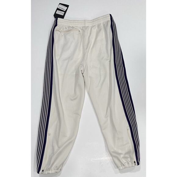 Needles Zipped Track Pant - Poly Smooth A-Ice White Small - Picture 2 of 7